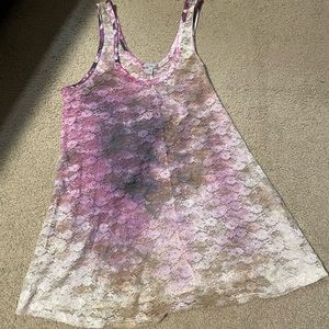 💜 5 for $25 New! Charlotte Russe ombré lace tunic tank top